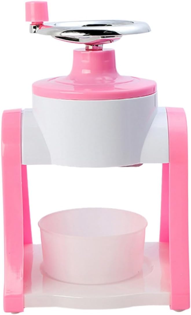 Uonlytech Manual Ice Shaver Machine Icy Maker for Home Slushy Maker Snowcone Machine