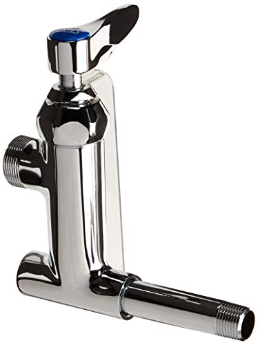 TS Brass T & S Brass and Bronze, Chrome Work B-0155-LN Add-On Faucet Body for Pre-Rinse Units Less Spout