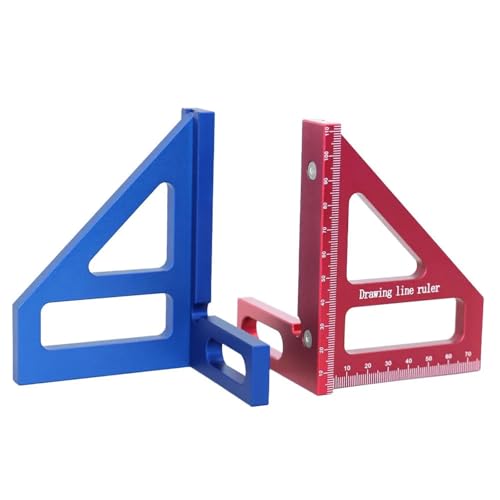 Escuadra Carpintero de Aluminio con Transportador 3D miniatura 4