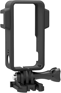 SOLKIN [Drone parts] For DJI Action 2 Protective Frame Cover Case Plastic Border Mount Camera Cover Housing Shell with Cold Shoe for DJI Action 2 [Easy to install]