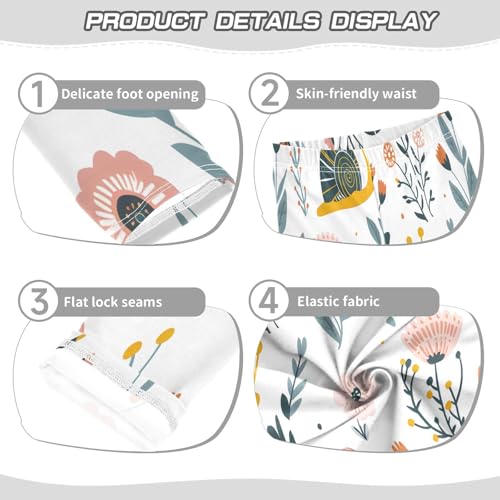 Toddler Girls Leggings Printed Yoga Pants Leggings Snails for Kids3