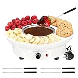 【Matériaux de haute qualité】Le set à fondue est fabriqué en plastique de haute qualité et en acier inoxydable. Le bol en métal se caractérise par une excellente résistance à la chaleur et une répartition uniforme de la chaleur, tandis que la surface du chocolat fondu empêche l'adhérence et permet un nettoyage sans effort.