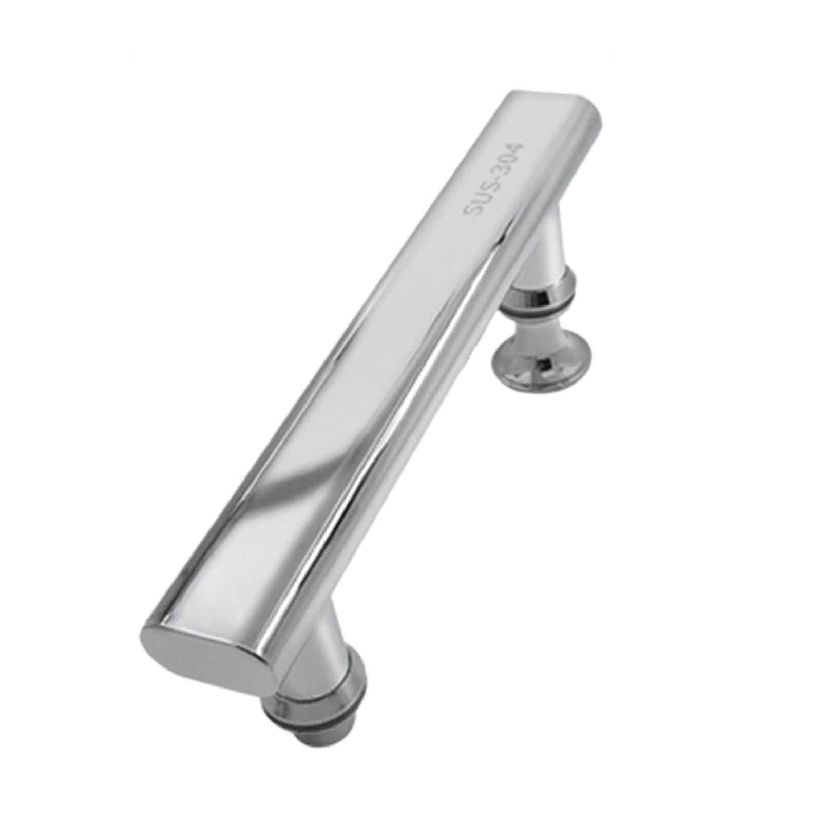 Poignée de porte de douche en acier inoxydable boutons salle de bain pour paroi en verre