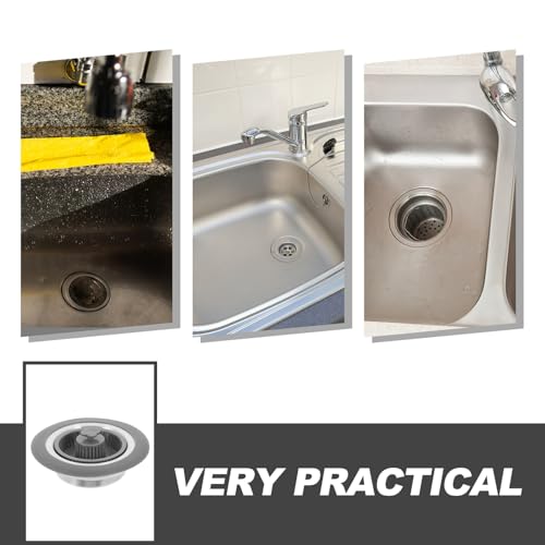 Colador para fregadero de cocina de acero inoxidable miniatura 3
