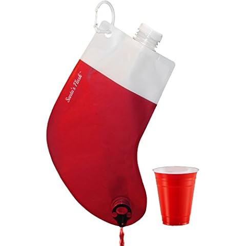 Santa's Stocking Flask for Parties Cover