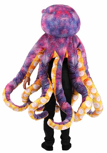 Disfraz completo de pulpo morado para niño miniatura 3