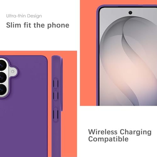 Coque silicone pour Samsung S26 Plus violette, finition soft-touch durable - 5