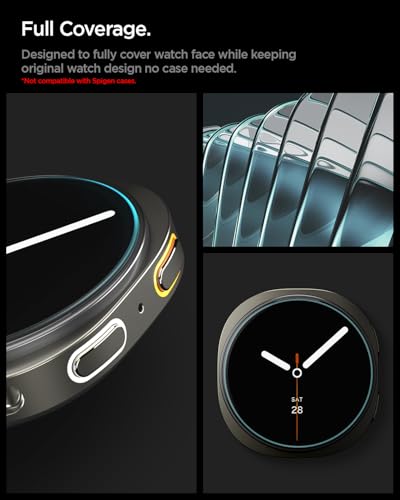 Image of Spigen EZ Fit Tempered Glass for Galaxy Watch 9 /8 (44mm) [2P] | Screen Protector Guard