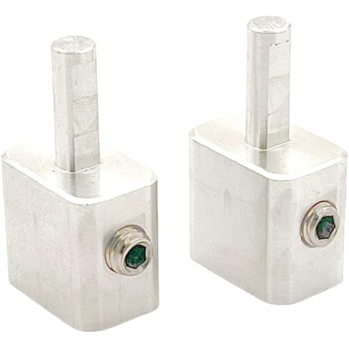 Pair of Aluminum Dual 8 Gauge to Single 8 car Audio Dual Speaker Gauge Amplifier -Four Stainless Steel Screws