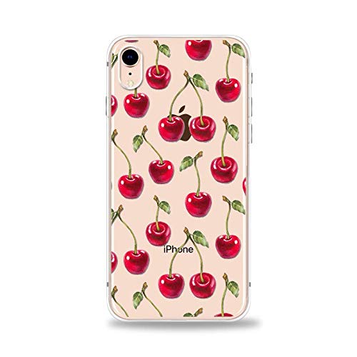 FancyCase Compatible with iPhone XR-New Fruit Pattern Soft TPU Protective Clear iPhone XR Case by FancyCase (Cherries) FancyCase Compatible with iPhone XR-New Fruit Pattern Soft TPU Protective Clear iPhone XR Case by FancyCase (Cherries)