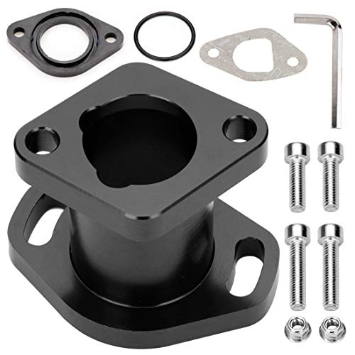 Image of FVRITO Performance Racing Intake Pipe Inlet Manifold Compatible with Predator 212cc ct200u GX160 GX200 6.5HP OHV Chinese 196cc clone Engines Mini Bike Go Kart Black