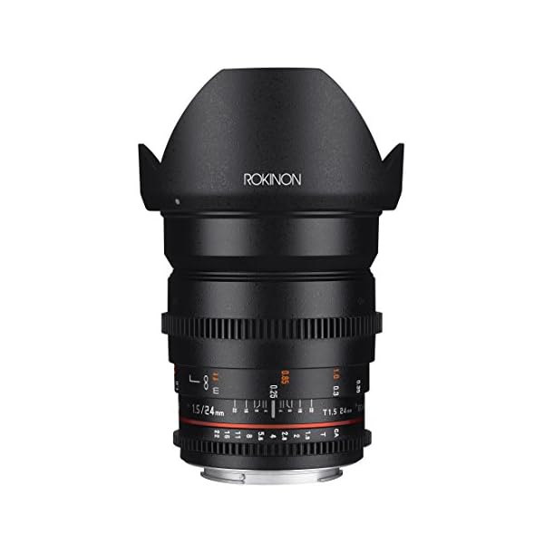 Rokinon Cine DS DS24M-C 24mm T1.5 ED AS IF UMC Full Frame Cine Weitwinkelobjektiv für Canon EF