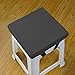 SWD TWTH Dickes Stuhlkissen, quadratisch/rund, rutschfeste Schnalle, Stuhlhocker-Kissen für Innen/Outdoor/Schule/Zuhause/Büro (S-25 x 25 x 5 cm, dunkelgrau)