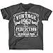 Feisty and Fabulous 50th Birthday Vintage, Over The Hill For Men, fiftieth Birthday him, Gray, XL