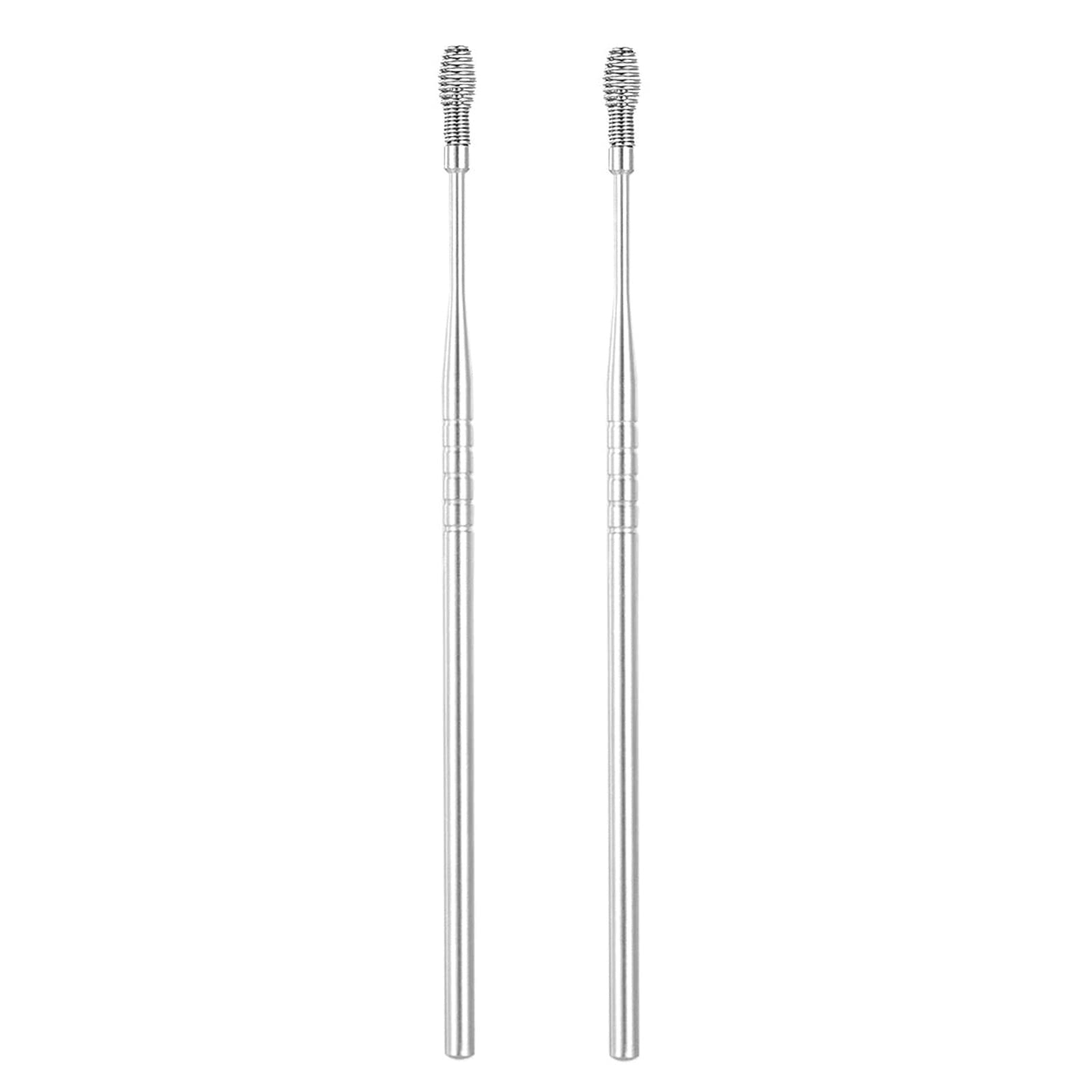 XZQYDS 2PCS Stainless Steel Ear Pick Curette Spring Earpick