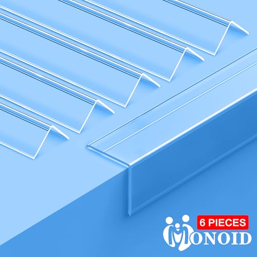 Image of 6PCS Clear Self-Adhesive Wall Corner Protectors,Corner Guards & Edge Protector for Wall Door Frame Cabinet Baseboard & Door, Table, Stair (35.4 inch X 1.18 inch)