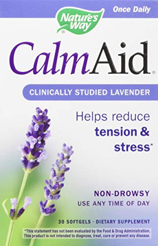 Nature's Way Nature's Way Calmaid, Non-drowsy, Clinically Studied Lavender Supplement Helps Reduce Tension/Stress, 30 Count (Pack of 12)