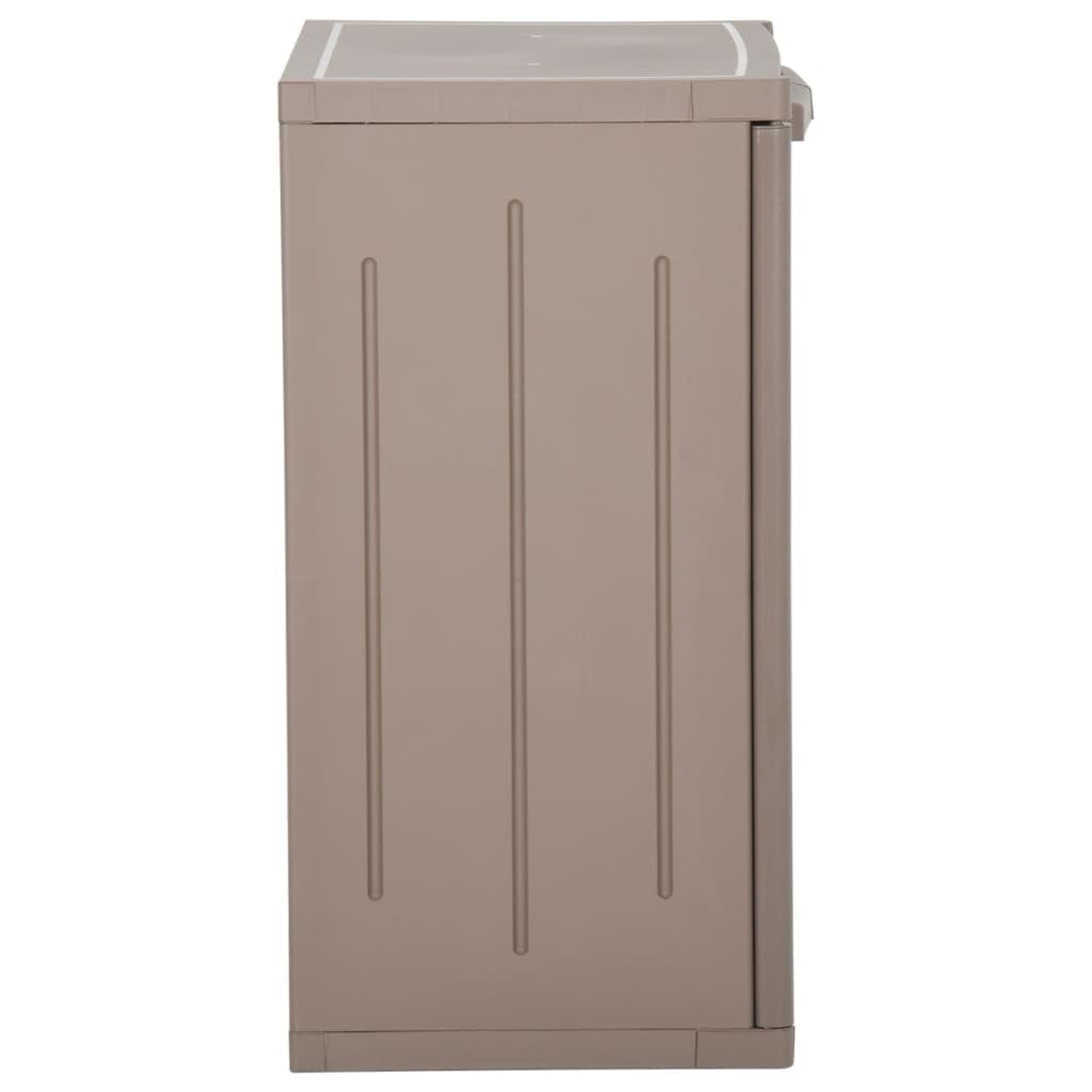 Armadio per archiviazione Armadio multifunzionale Armadio portaoggetti Armadio da Giardino Marrone 65x45x88 cm in Rattan PP Adatto a soggiorno, camera da letto, garage