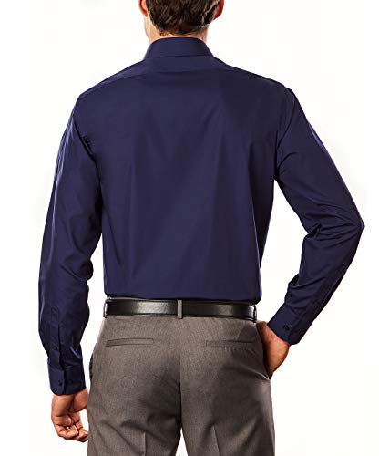 Image of Arrow 1851 Men's Dress Shirt Poplin (Available in Regular, Fitted, Slim, and Extreme Slim Fits)