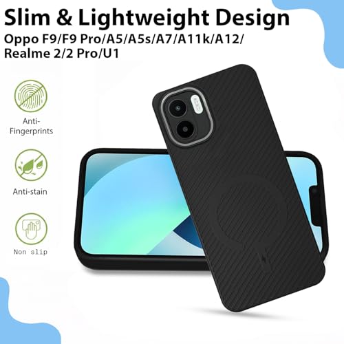 Image of LIRAMARK Rugged Carbon Fibre TPU Armor Silicone Back Cover Case for Redmi A1 / Redmi A2