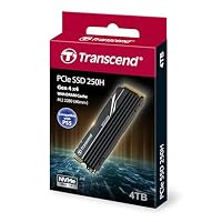 Transcend MTE250H 4TB M.2 2280 NVMe PCIe Gen4x4, 3D TLC, with Dram(Graphene Heatsink), Bis zu 7,500/6,700 mb/s, Interne SSD für Desktop PC & PS5 (Not für Laptops) – Ansicht 2