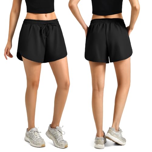 Walifrey Women's High-Waisted Running Shorts w/ Pockets - image 2