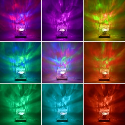 Shenjia Nordlicht Projektor: 3D-Hologramm-Projektor für Kinder im Schlafzimmer mit 16 Farben und polarlicht Atmosphäre  