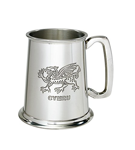 Wentworth Pewter - Welsh Dragon 1 Pint Pewter Tankard