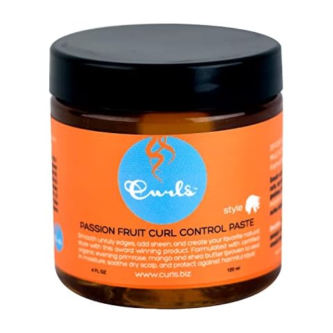 Curls Passion Fruit Control Paste - For Edges and Frizzy Hair - For All Types - 4 Fl Oz Cover