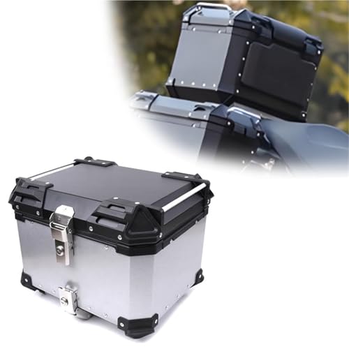 Valise Moto Latérale 45L Silver pour Partir en Road Trip sur Suzuki V-Strom