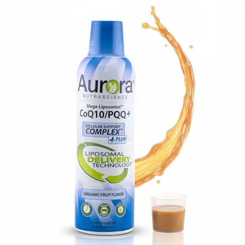 Vida Lifescience Aurora Nutrascience Mega-Liposomal CoQ10, PQQ & Vitamin C, Energy and Cellular...