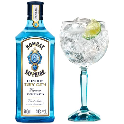 Bombay Sapphire Gin-Geschenkset, 40% Vol., 70 cl/700 ml, mit Bombay Sapphire Premium Distilled...