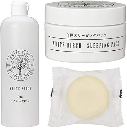 Amazon 北海道アンソロポロジー 白樺うるおい化粧水 500ml 白樺スリーピングパック 80g 白樺石鹸 80g セット フェイスケアセット 通販