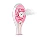 Produktbild Jinberry Multifunktionale Beweglicher Aufladbar Ventilator mit kühlung Nebel Luftbefeuchter / USB Mini Tragbar Handventilator Zerstäuber mit Wiederaufladbare Eingebaute Batterie - Rosa