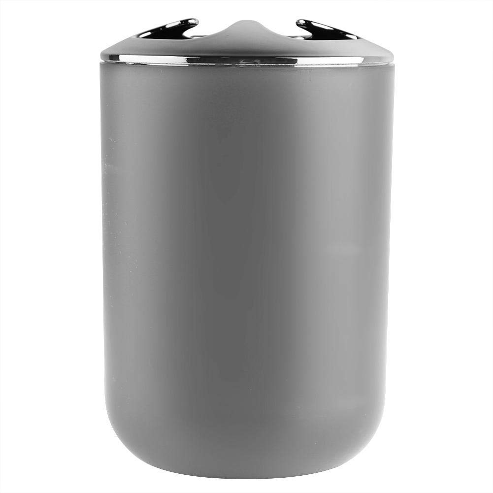Ejoyous Conjunto DE BAÑO DE 6 Piezas Accesorios de baño Porta dispensador de jabón WC Cepillo BAÑO Accesorios(Gris)