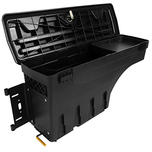 Anpart Swingcase Truck Bed Fits For Ford F-150 2015-2022 | Left Driver Side Truck Bed Storage Box, Black #TOP4