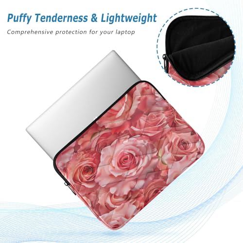 Funda para portátil 13-14 pulgadas con patrón rosa miniatura 5