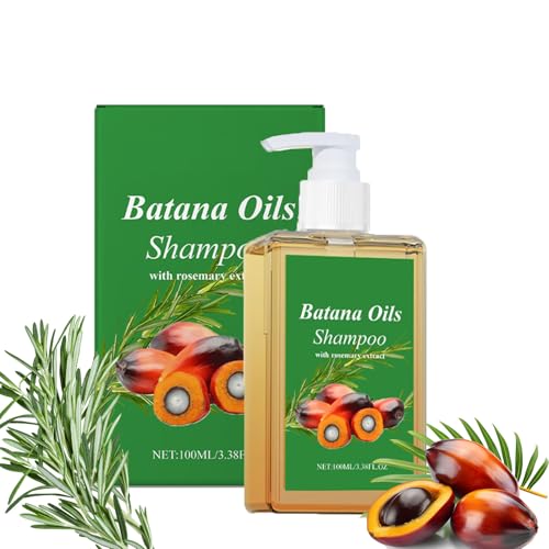 Champú de aceite de Batana, champú natural de romero para el crecimiento y el grosor del cabello, aceite de Batana para el cabello, aceite natural de Batana prensado en frío, nutre el cuero cabelludo