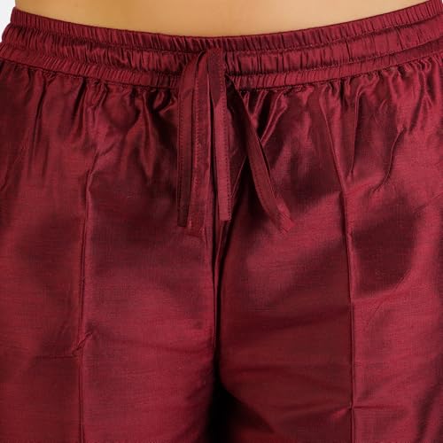 Image of Trouser Pants for Women,Stylish Trousers for Woman for Kurti Relaxed & Regular Straight fit Palazzo,Ethnic Bottom Formal Pants for Women Office wear Casual & Daily Use
