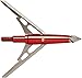 Rage Xtreme Chisel Tip 2 Blade Broadhead, 100 Grain with Shock Collar Technology - 3 Pack