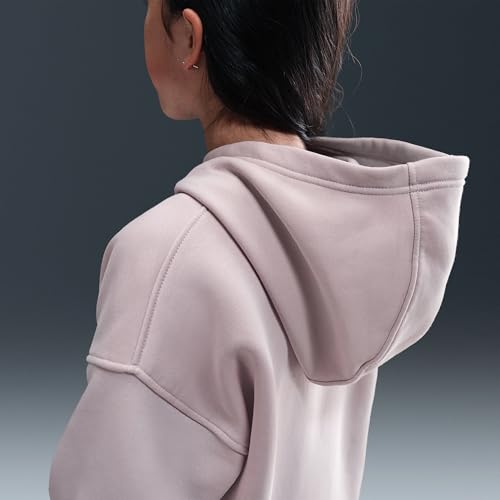 Nike Sportswear Club Fleece Big Kids' Oversized Pullover Hoodie (Platinum Violet/Platinum Violet/White)4