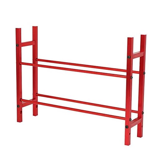 2 Tier Aluminiumlegering RC Däckförvaringsställ RC Däckställ 1,9 tum för SCX10 90046 D90 1/10 Modell Crawler Car (Röd)