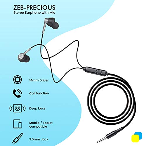 Image of Zebronics Combo Product Zeb-Noble Plus Bluetooth Supporting Speaker,Zeb-Rhythm Wireless Earphone And Zeb-Precious Wired Earphone