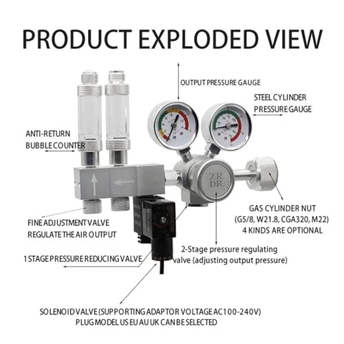 Régulateur de CO2 aquarium K303C système contrôle réaction à électrovanne