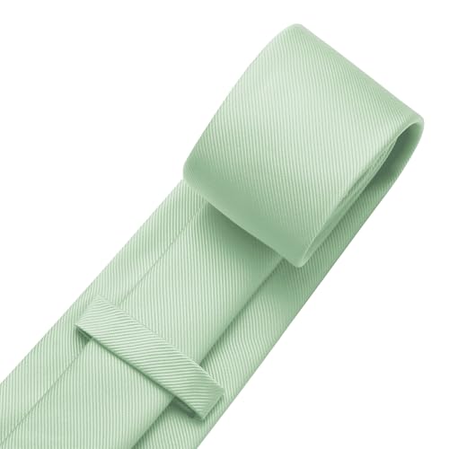 Image of DecTwig Men's Ties Solid Color Formal Neckties 3.15 inch (8CM) Black Ties For Men