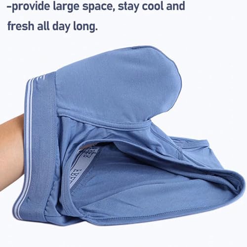 Omffiby Mens Pouch Underwear, Mens Icy Silk Pouch Underwear Bikinis Support Comfy Separate Big Pouch Boxer Briefs3