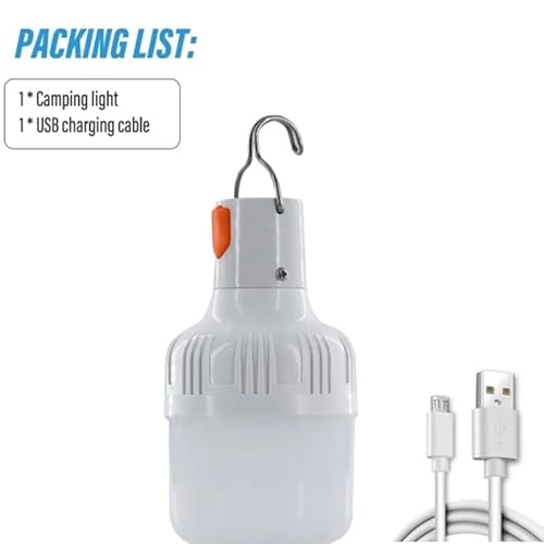 Lâmpada LED De Emergência Recarregável De 80 W - Iluminação Externa Confiável