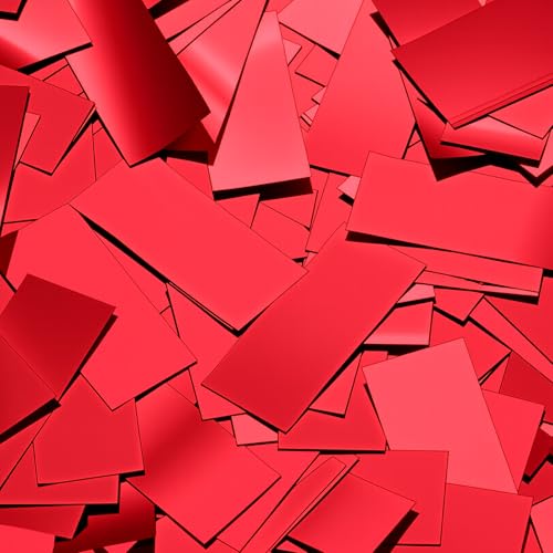 Image of Sumind 1000 Grams Red Large Metallic Confetti Glitter Throwable Table Scatter Foil Confetti for Wedding Birthday Party Baby Shower Graduation Valentine Christmas Celebrations