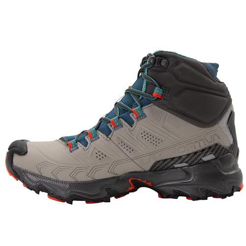 La Sportiva Tênis de caminhada feminino Ultra Raptor Mid Leather II, Cinza/tomate cereja, 7.5-8