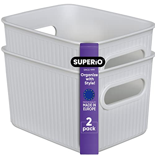 Petits paniers de rangement pour organiser les tiroirs de cuisine et étagères de salle de bain